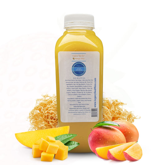 16oz Mango Sea Moss Juice-Sea Moss-Legacy Sea Moss