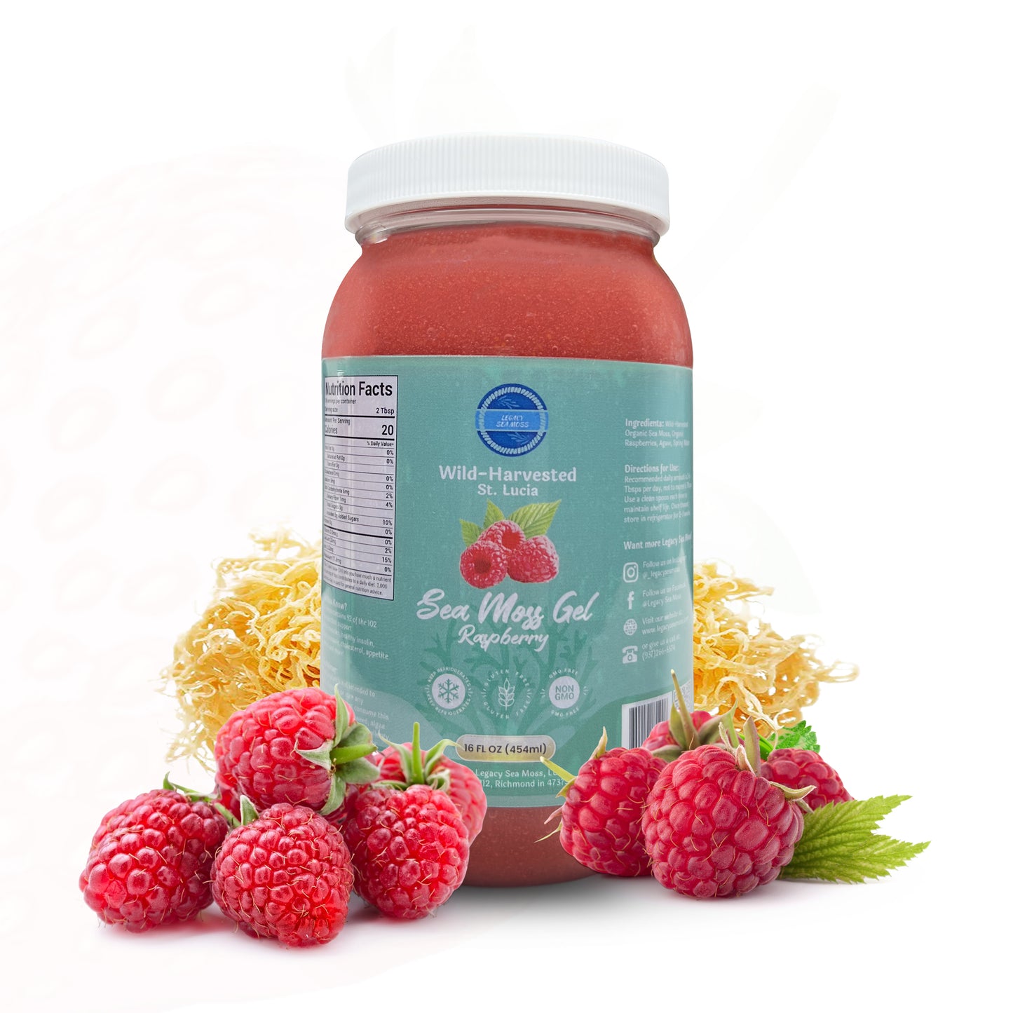 Raspberry Sea Moss-Sea Moss-Legacy Sea Moss