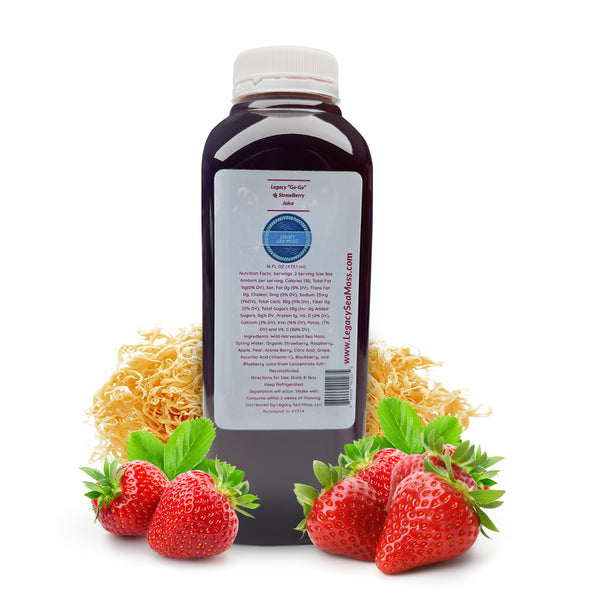 16oz Strawberry Sea Moss Juice
