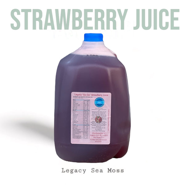 1 Gallon Strawberry “Go-Go” Sea Moss Juice